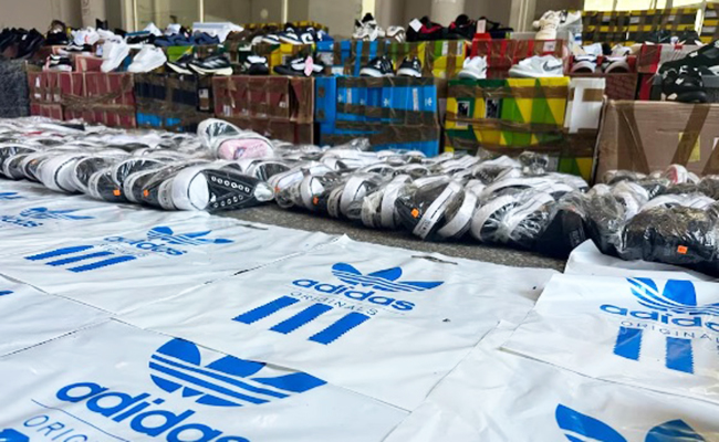 Cayó banda dedicada al contrabando de zapatillas