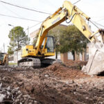 Nuevas obras de bacheo en hormigón en distintos barrios de Lomas
