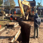 Llavallol: avanza la obra que busca poner fin a los anegamientos en la zona de Melber