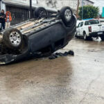 Choque y vuelco durante una persecución policial en Quilmes
